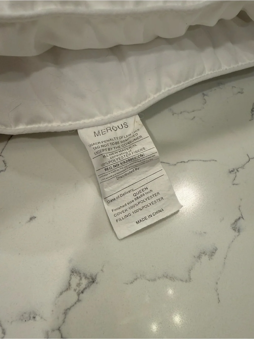 Queen duvet insert comforter